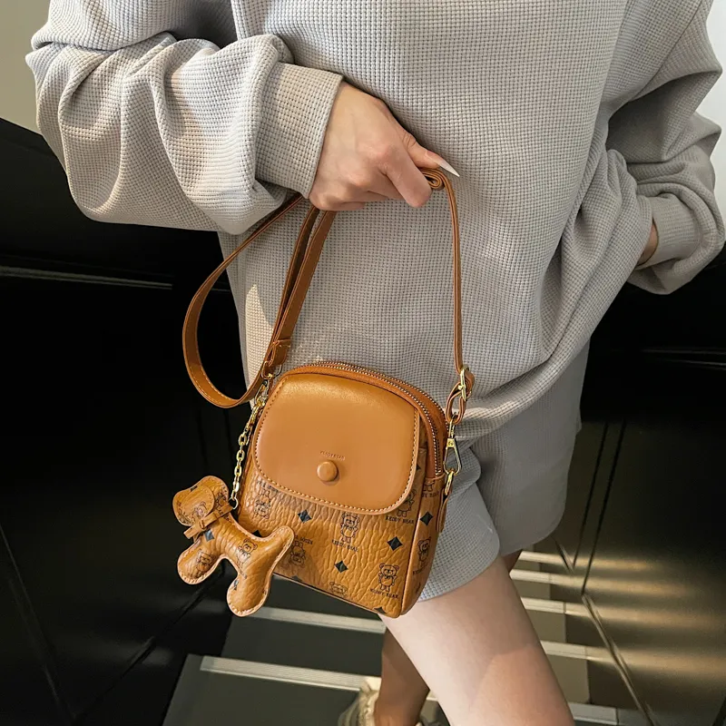 TOUTSEUL YOLO PU Crossbody Bag, Shoulder Bag Women's White/Pink/Coffee/Brown-17