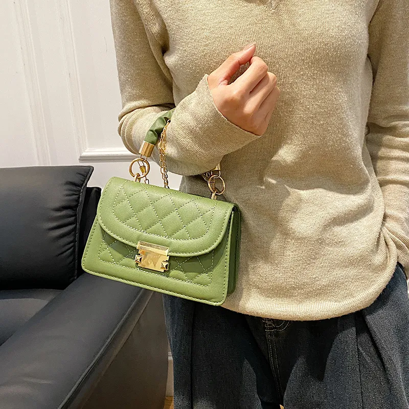 TOUTSEUL YOLO PU Shoulder Bag, Crossbody Bag, Handbag Women's White/Black/Khaki/Green/Brown-19