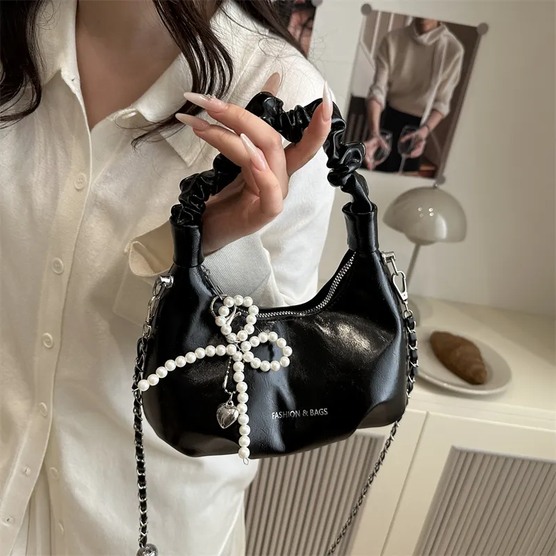TOUTSEUL YOLO PU Handbag Women's Black/White/Silver/Red-2