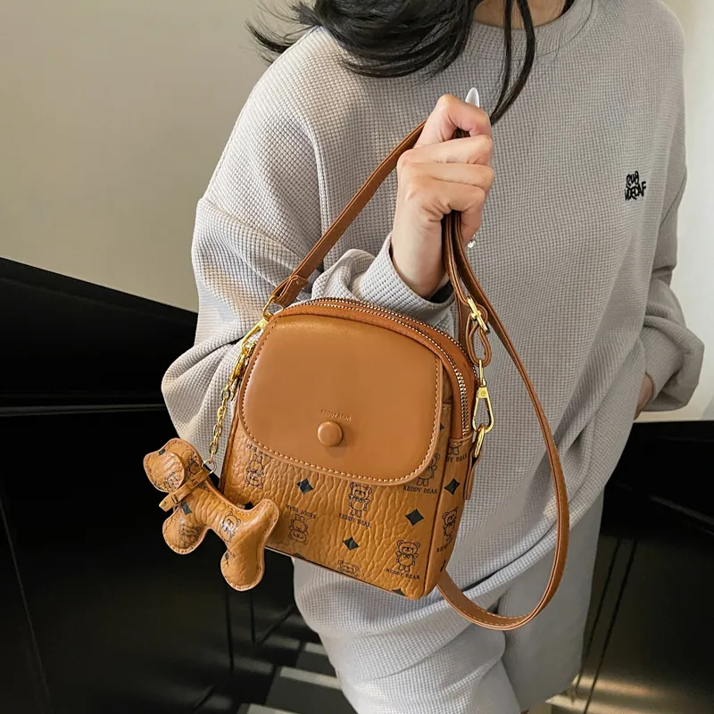 TOUTSEUL YOLO PU Crossbody Bag, Shoulder Bag Women's White/Pink/Coffee/Brown-16