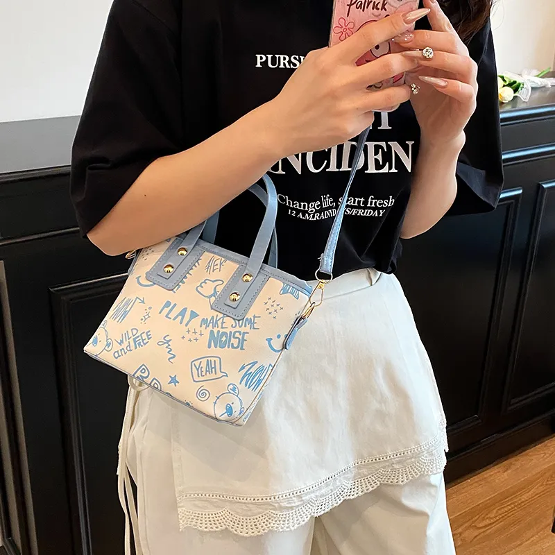 TOUTSEUL YOLO PU Shoulder Bag Women's Black/Pink/Blue/Brown-16