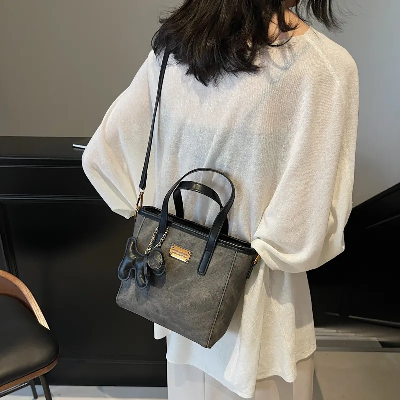 TOUTSEUL YOLO PU Crossbody One Shoulder Handbag Women's White & Black/White & Coffee/Black & Blue/Coffee-10