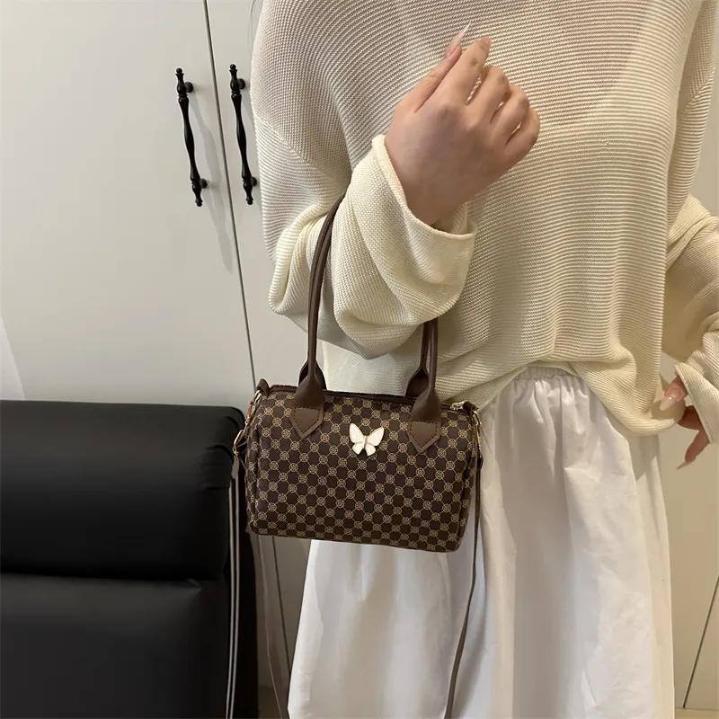 TOUTSEUL YOLO PU Boston Bag Handbag Women's White/Pink/Black/Brown-21