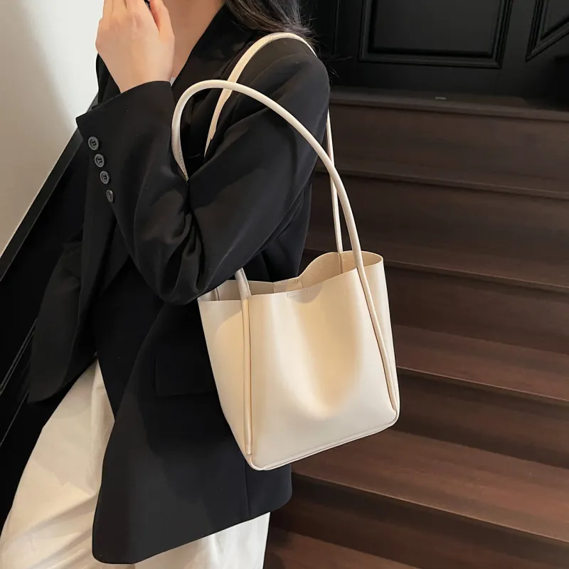 TOUTSEUL YOLO PU Shoulder Bag Women's Brown/Coffee/Black/White-22