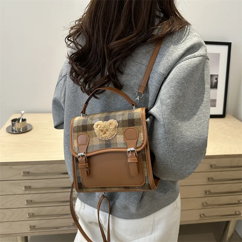 TOUTSEUL YOLO PU Backpack Women's Brown/Coffee-2