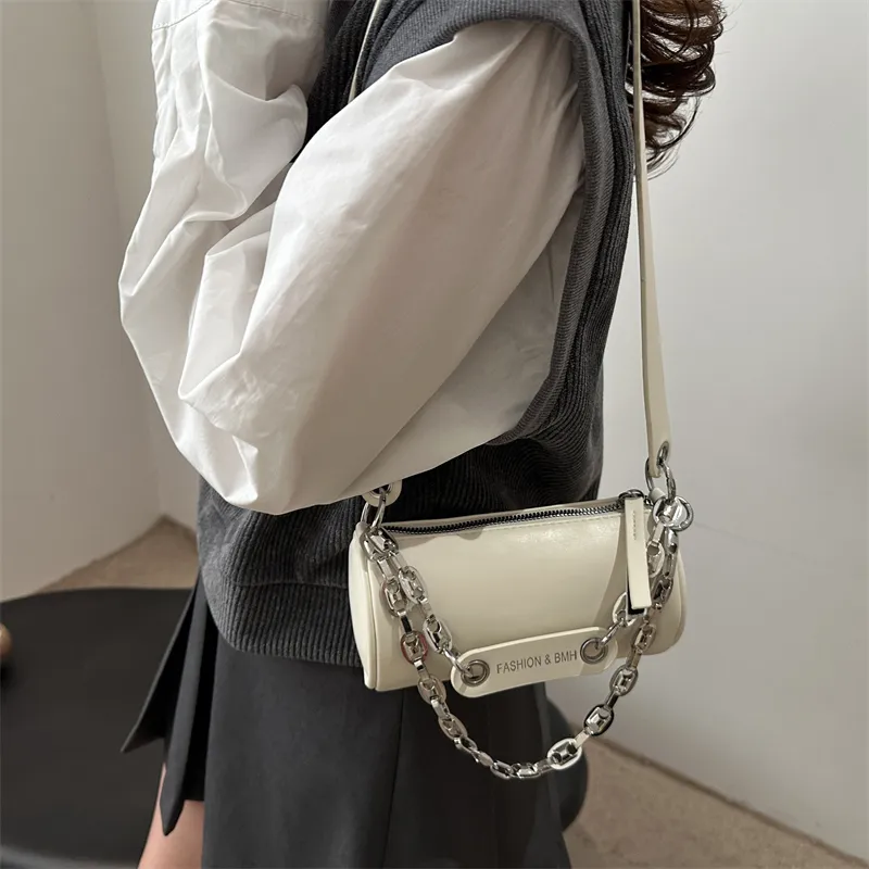 TOUTSEUL YOLO PU Shoulder Bag Women's White/Black/Khaki/Coffee-5