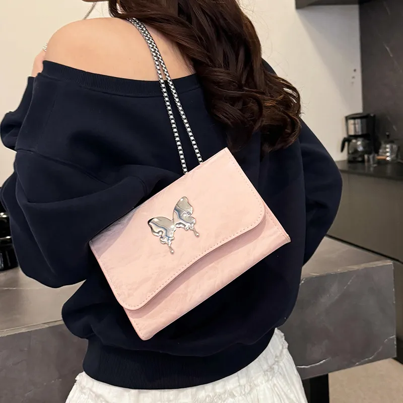 TOUTSEUL YOLO PU Shoulder Bag Women's White/Silver/Black/Blue/Pink-24