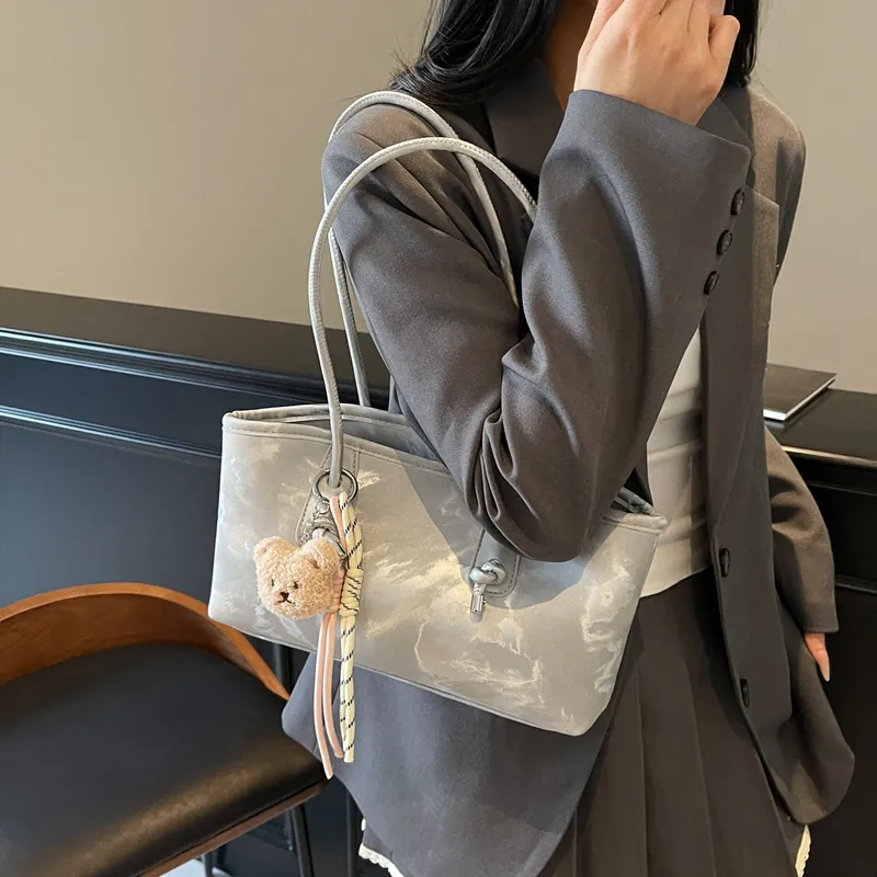 TOUTSEUL YOLO PU Shoulder Bag Women's Pink/Ecru/Silver/Black/Green-11