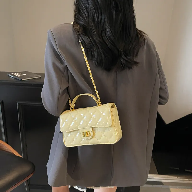 TOUTSEUL YOLO PU Handbag Women's Ecru/Yellow/Black/Burgundy/Pink-12