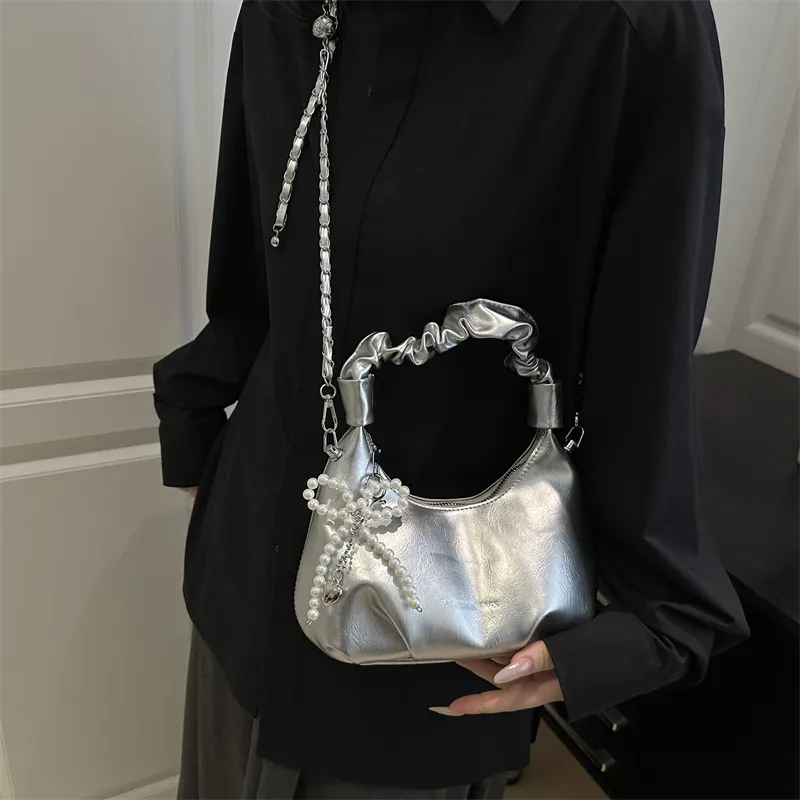 TOUTSEUL YOLO PU Handbag Women's Black/White/Silver/Red-19
