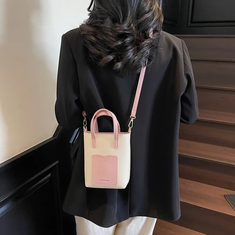 TOUTSEUL YOLO PU Shoulder Bag, Crossbody Bag, Handbag Women's White/Pink/Brown/Black-9