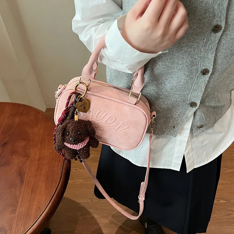 TOUTSEUL YOLO PU Crossbody One Shoulder Handbag Regular Women's Pink/Green/Brown/Black-1