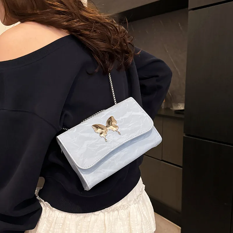 TOUTSEUL YOLO PU Shoulder Bag Women's White/Silver/Black/Blue/Pink-18