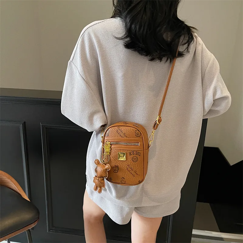 TOUTSEUL YOLO PU Crossbody Bag, Shoulder Bag Women's White/Black/Pink/Brown-21