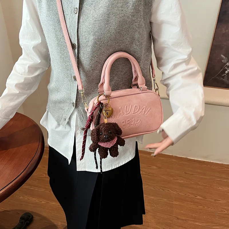 TOUTSEUL YOLO PU Crossbody One Shoulder Handbag Regular Women's Pink/Green/Brown/Black-4