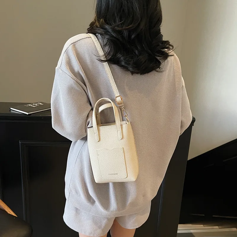 TOUTSEUL YOLO PU Shoulder Bag, Crossbody Bag, Handbag Women's White/Pink/Brown/Black-1