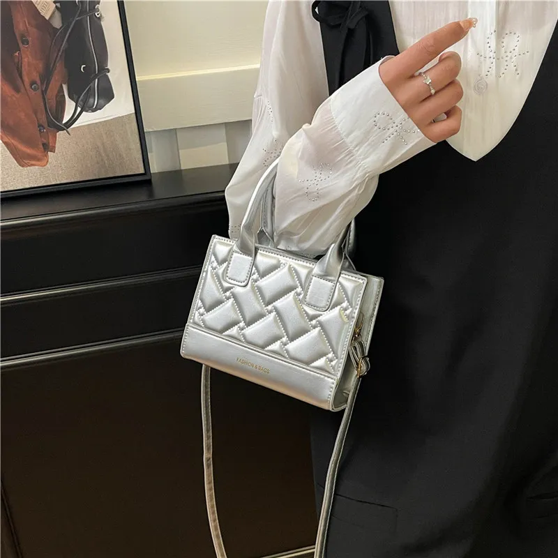 TOUTSEUL YOLO PU Handbag Women's White/Silver/Black/Red/Pink-8