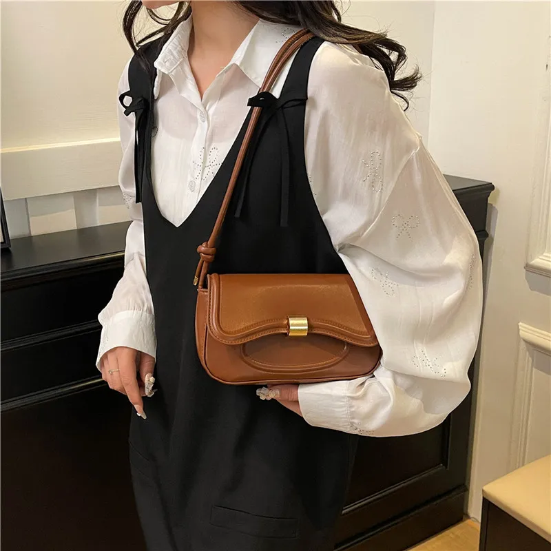 TOUTSEUL YOLO PU Shoulder Bag, Crossbody Bag Women's White/Black/Pink/Brown-21