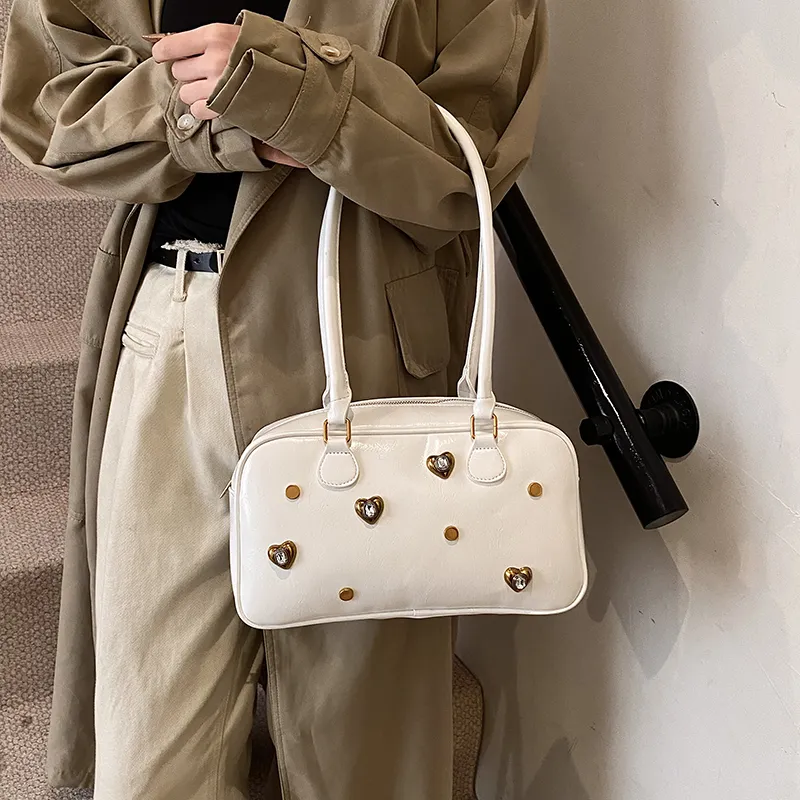 TOUTSEUL YOLO PU Shoulder Bag Regular Women's White/Silver/Black/Red/Light Brown/Coffee-1