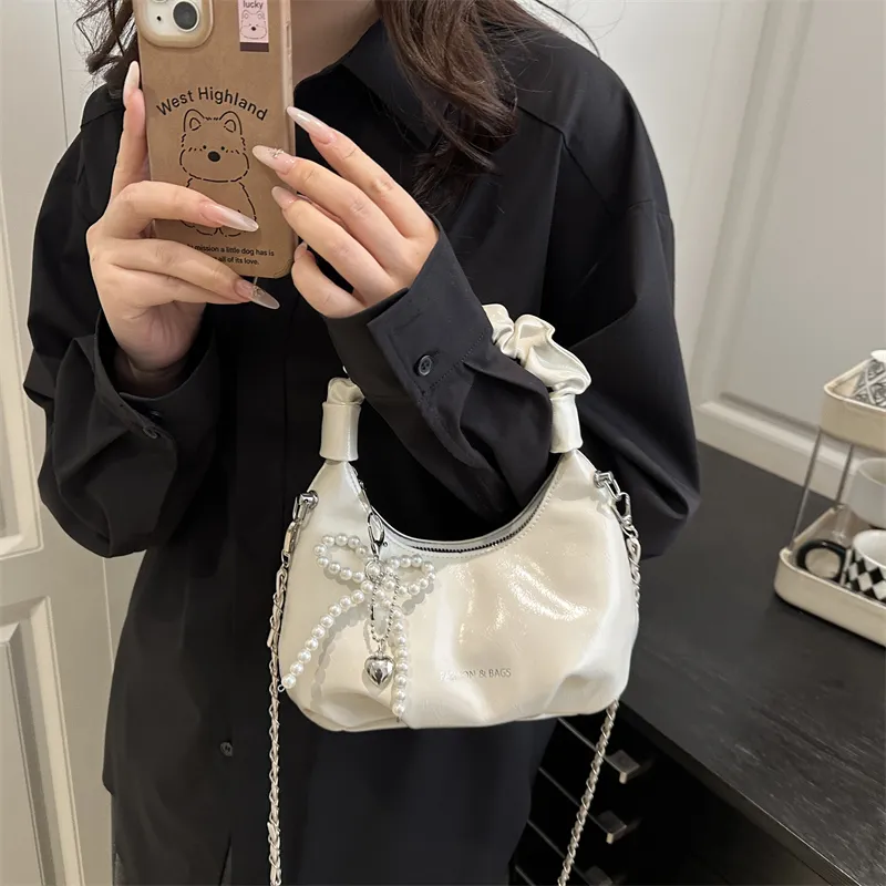 TOUTSEUL YOLO PU Handbag Women's Black/White/Silver/Red-10