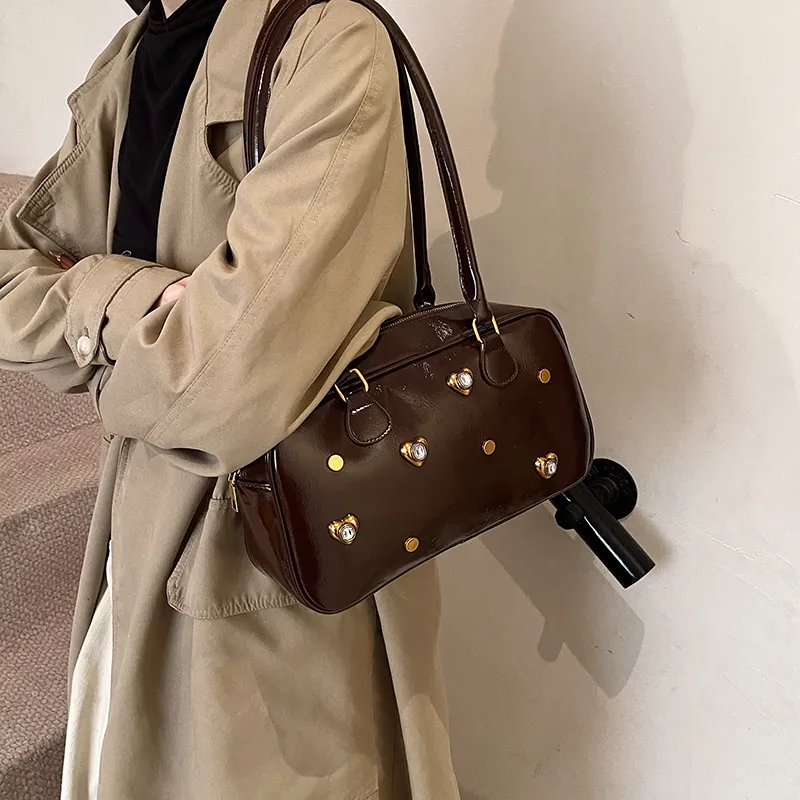 TOUTSEUL YOLO PU Shoulder Bag Regular Women's White/Silver/Black/Red/Light Brown/Coffee-32