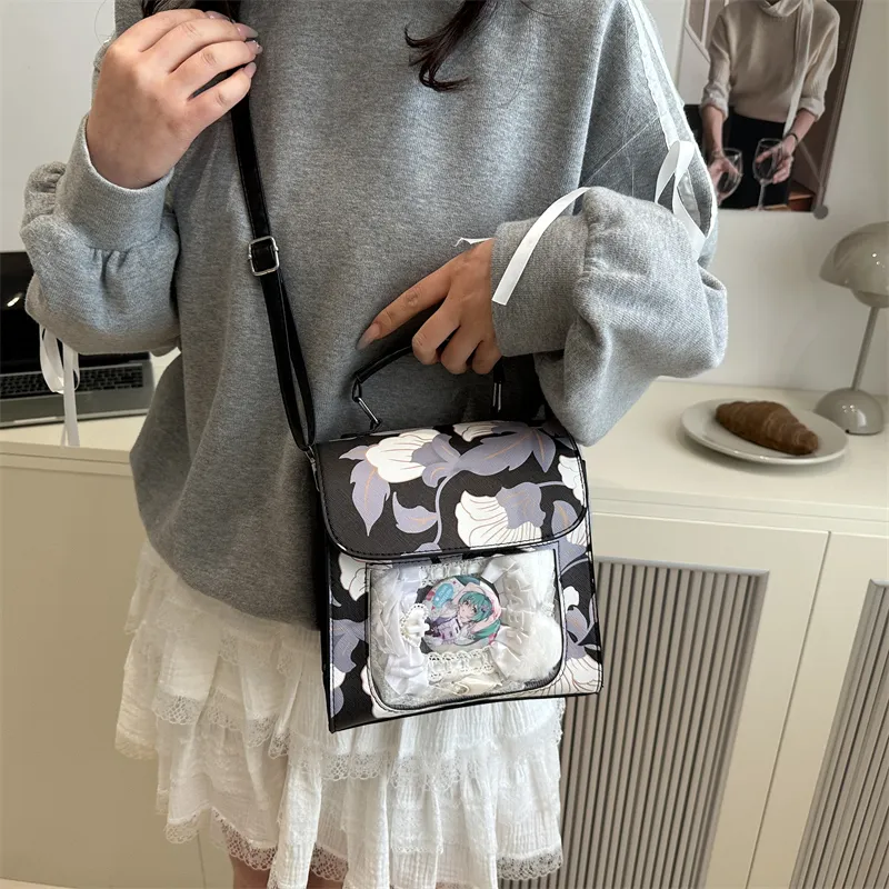 TOUTSEUL YOLO PU Backpack Women's White/Black-11