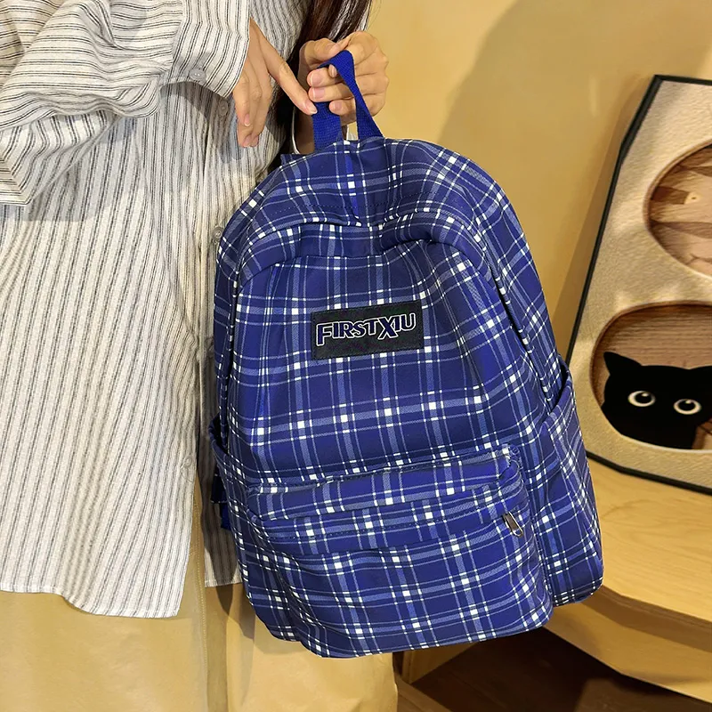 TOUTSEUL YOLO Nylon Backpack Women's Red/Light Green/Blue-13