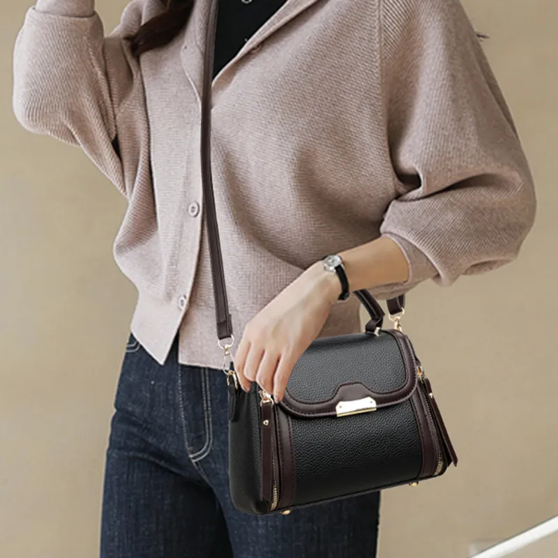 TOUTSEUL YOLO PU Shoulder Bag, Crossbody Bag, Handbag Women's Burgundy/Light Brown/Blue/Gray/Black-9