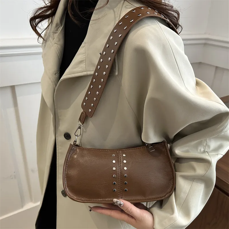 TOUTSEUL YOLO PU Shoulder Bag Women's White/Green/Red/Black/Brown-31