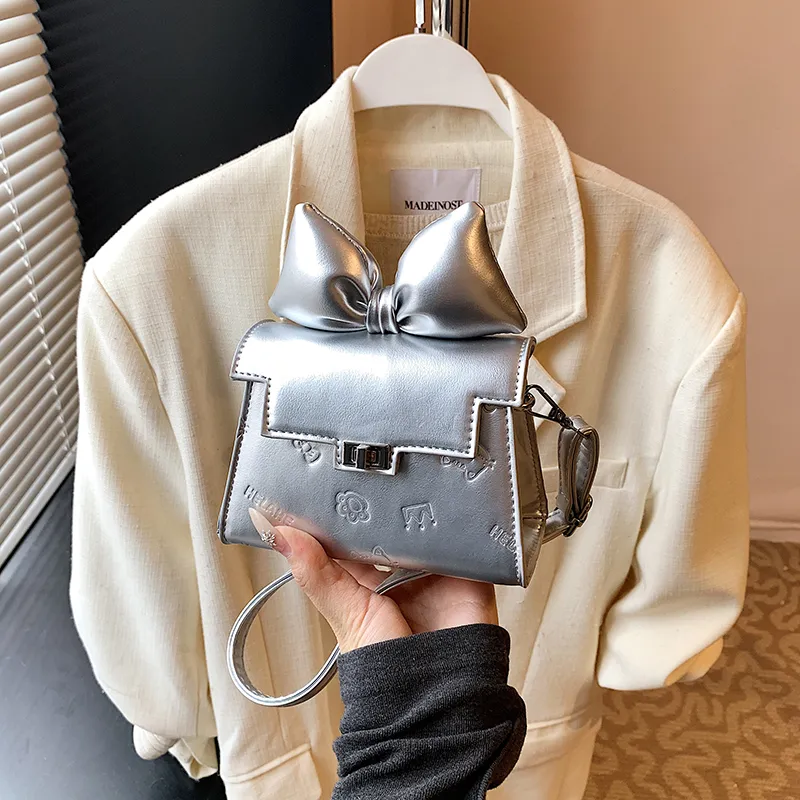 TOUTSEUL YOLO PU Shoulder Bag Women's White/Silver/Black/Pink/Blue-7