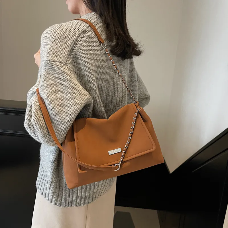 TOUTSEUL YOLO PU Shoulder Bag Women's Ecru/Black/Pink/Brown-16