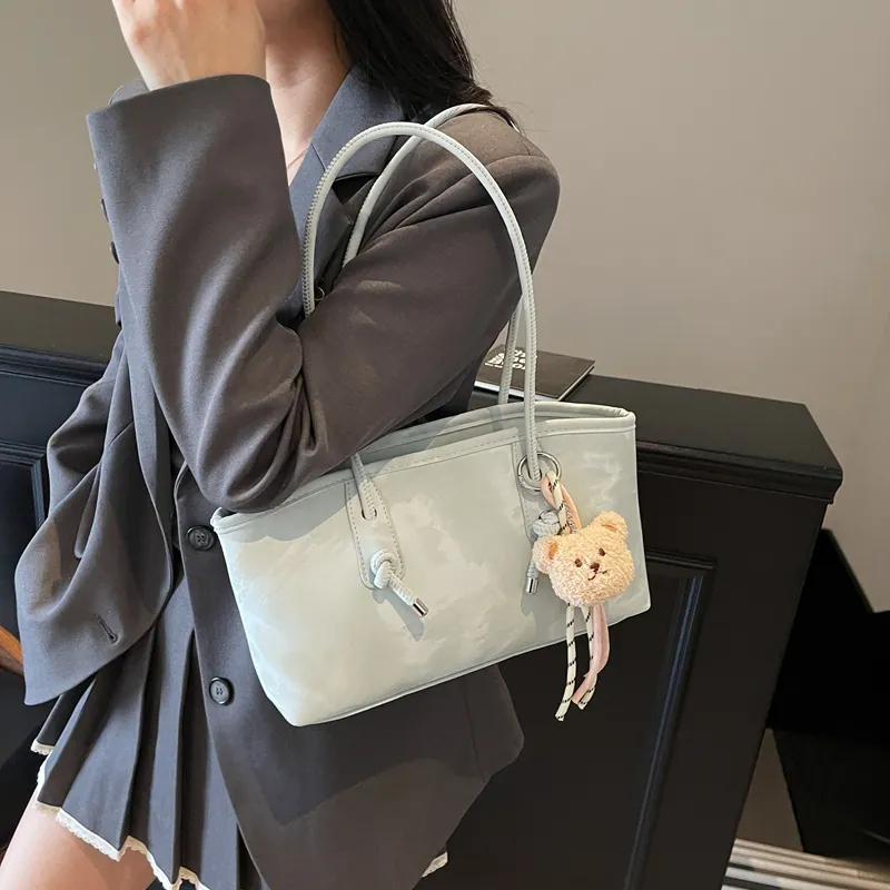 TOUTSEUL YOLO PU Shoulder Bag Women's Pink/Ecru/Silver/Black/Green-14