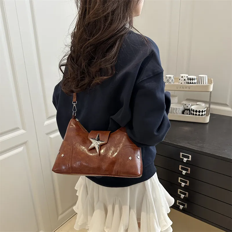 TOUTSEUL YOLO PU Shoulder Bag Women's Ecru/Black/Pink/Red/Light Brown-28