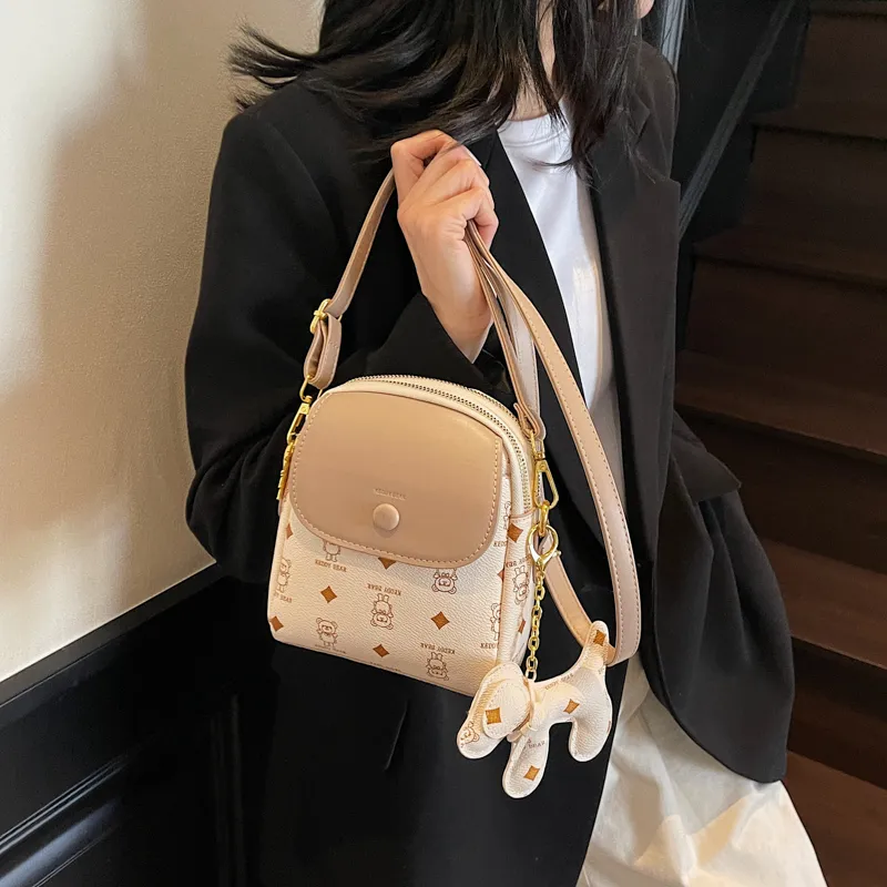 TOUTSEUL YOLO PU Crossbody Bag, Shoulder Bag Women's White/Pink/Coffee/Brown-1