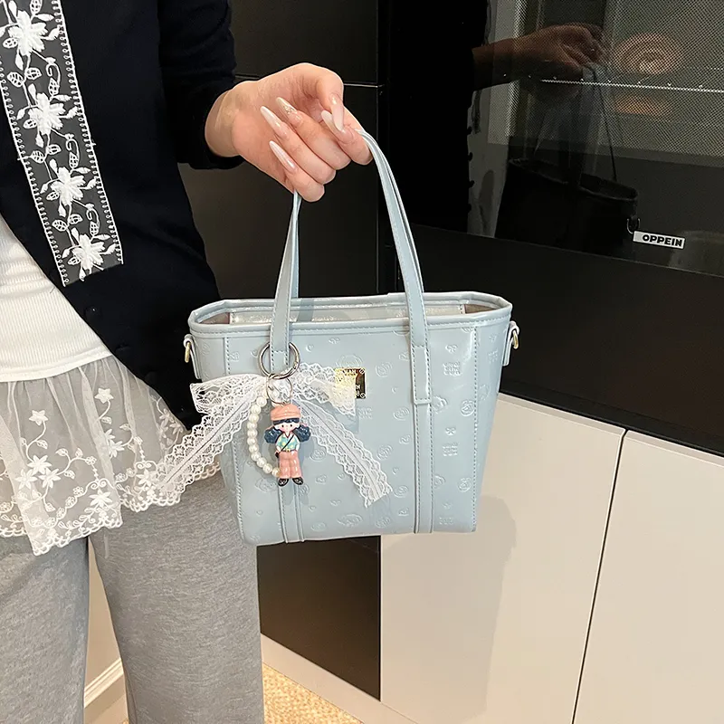 TOUTSEUL YOLO PU One Shoulder Handbag Women's White/Black/Blue/Pink-15