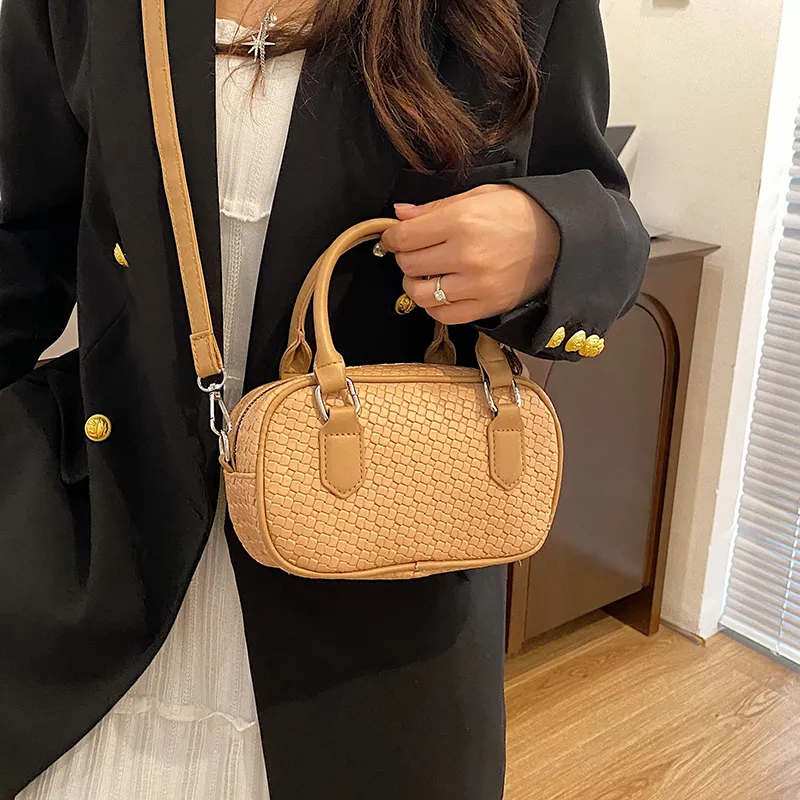 TOUTSEUL YOLO PU Boston Bag Handbag Women's Khaki/Yellow/Green/Black-1