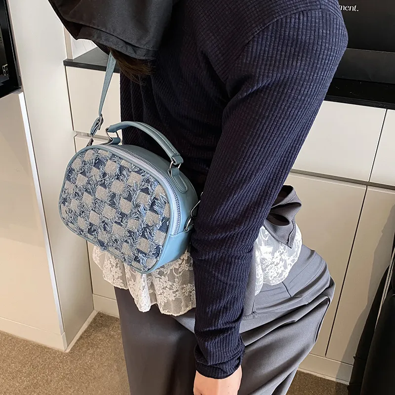 TOUTSEUL YOLO PU Handbag Women's Multicolor/Black/Light Blue/Dark Blue-17