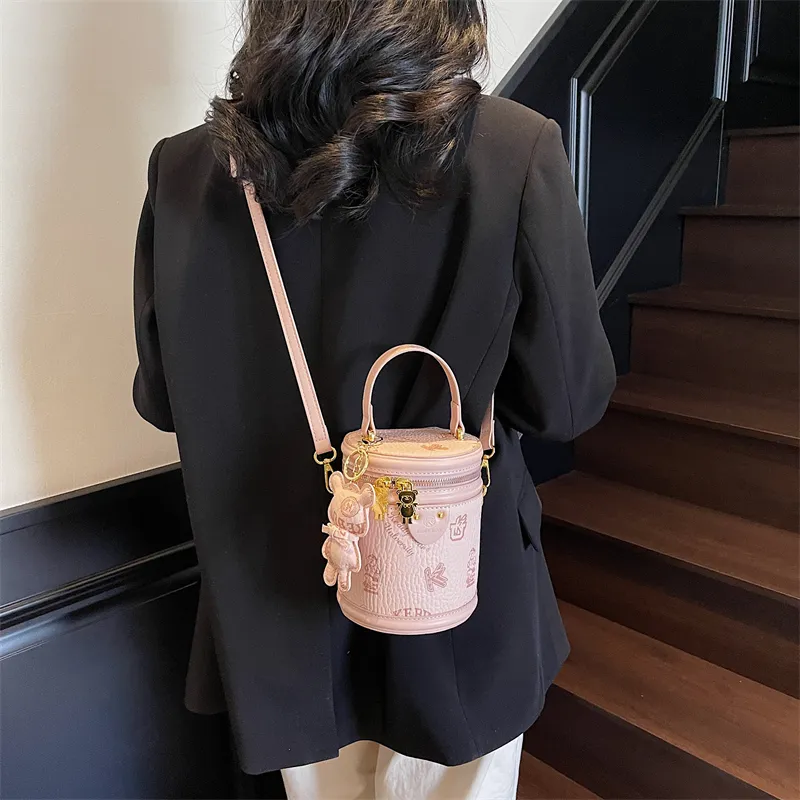 TOUTSEUL YOLO PU Handbag Women's White/Black/Pink/Brown-14