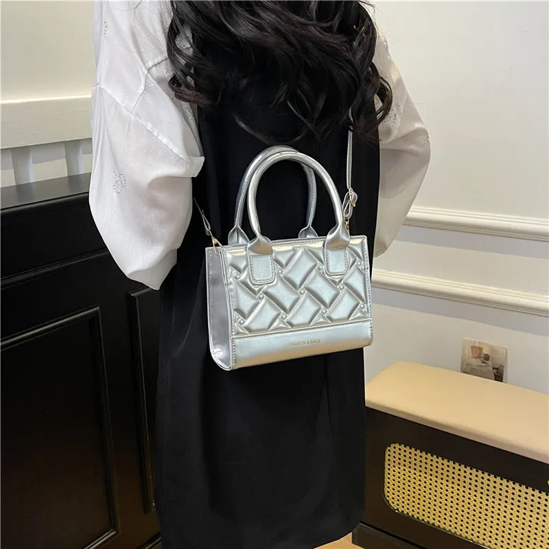 TOUTSEUL YOLO PU Handbag Women's White/Silver/Black/Red/Pink-11