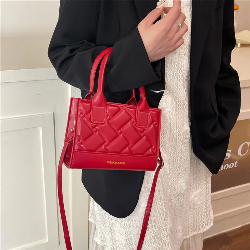 TOUTSEUL YOLO PU Handbag Women's White/Silver/Black/Red/Pink-19