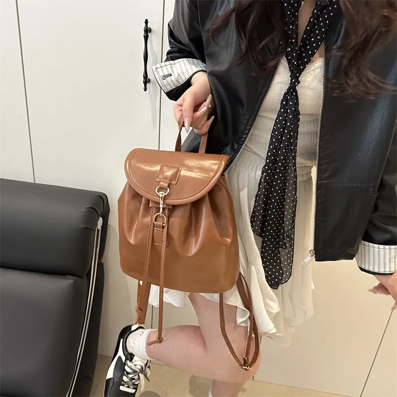 TOUTSEUL YOLO PU Backpack Regular Women's White/Pink/Black/Brown-15