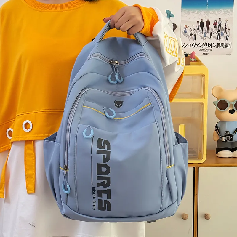 TOUTSEUL YOLO Canvas Backpack Regular Women's Pink/White/Black/Blue-18