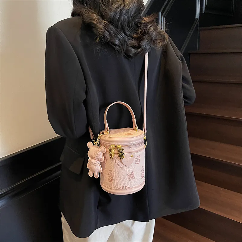 TOUTSEUL YOLO PU Handbag Women's White/Black/Pink/Brown-17