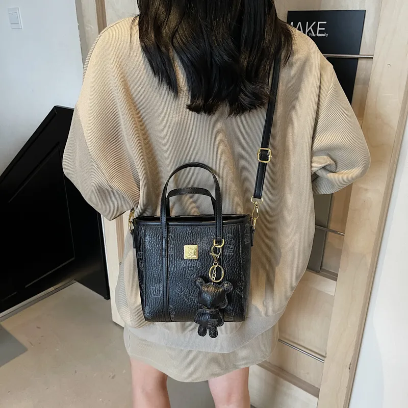 TOUTSEUL YOLO PU One Shoulder Handbag Women's White/Black/Pink/Brown-8