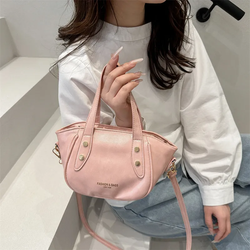 TOUTSEUL YOLO PU Handbag Women's White/Black/Pink/Brown-13