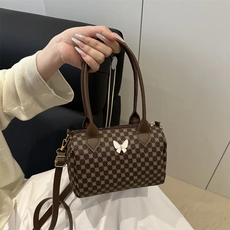 TOUTSEUL YOLO PU Boston Bag Handbag Women's White/Pink/Black/Brown-20