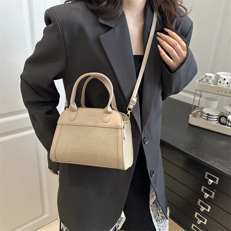 TOUTSEUL YOLO PU One Shoulder Handbag Women's White/Black/Khaki/Light Brown-16