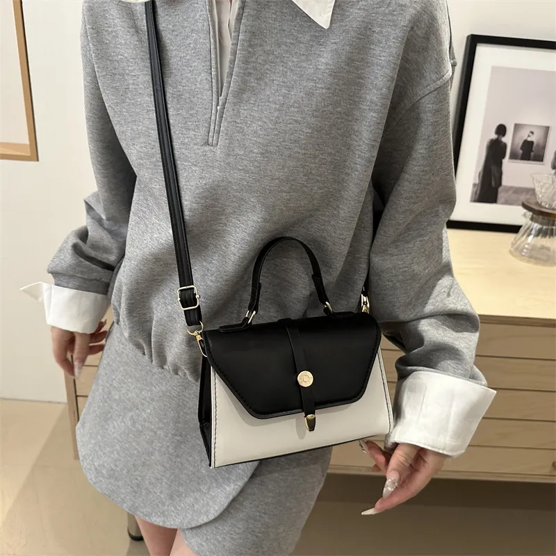 TOUTSEUL YOLO PU One Shoulder Handbag Women's White/Black/Red/Khaki/Brown-7