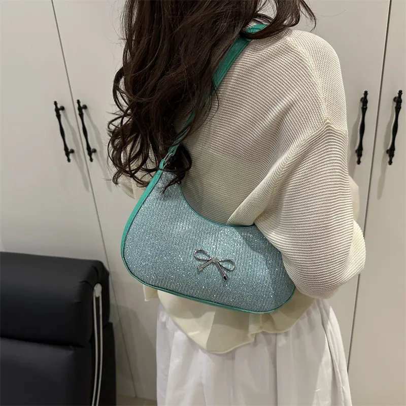 TOUTSEUL YOLO Special Material Shoulder Bag Women's Pink/Silver/Green/Gold/Black-14