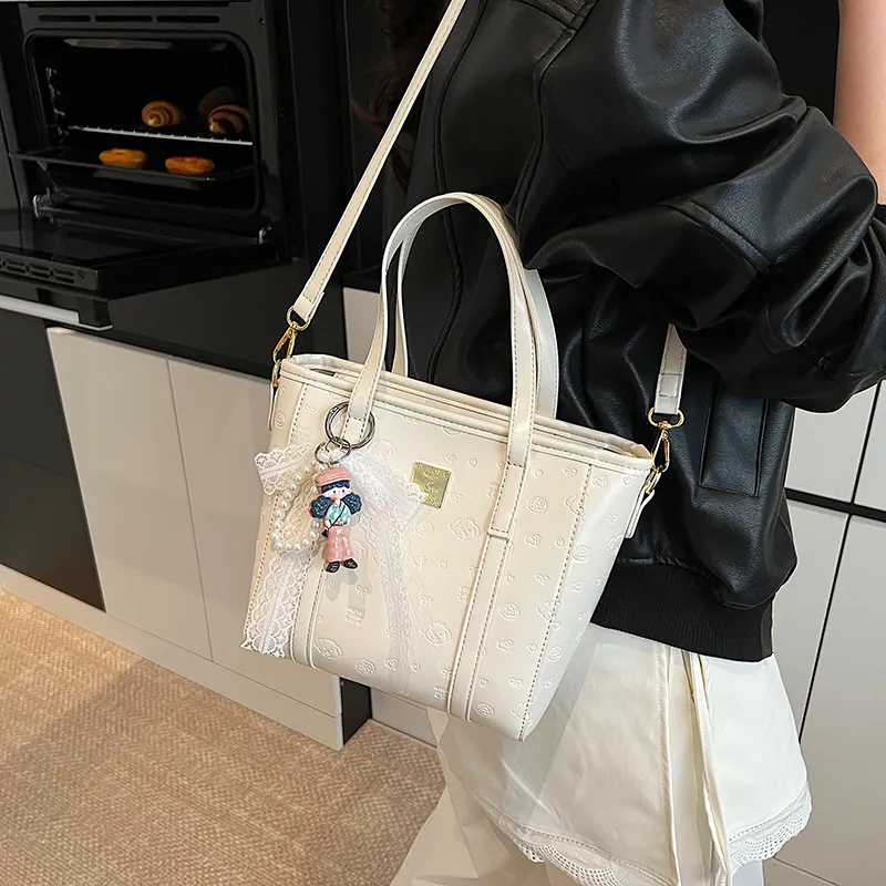 TOUTSEUL YOLO PU One Shoulder Handbag Women's White/Black/Blue/Pink-2